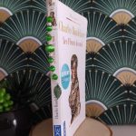 Marque pages argenté avec des perles de couleur verte