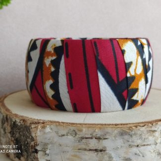 bracelet manchette gros Rouge