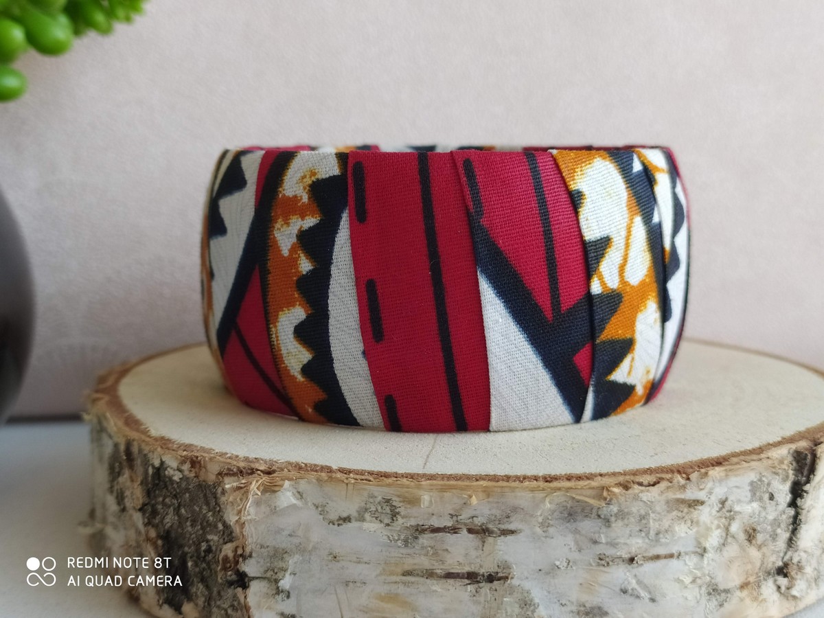 bracelet manchette gros Rouge bracelet manchette gros Rouge