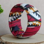 bracelet manchette gros Rouge