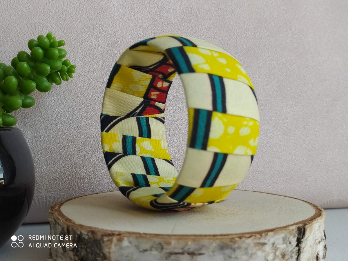 bracelet manchette gros jaune1 bracelet manchette gros jaune2