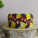bracelet manchette gros jaune2