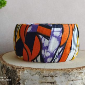 bracelet manchette gros orange