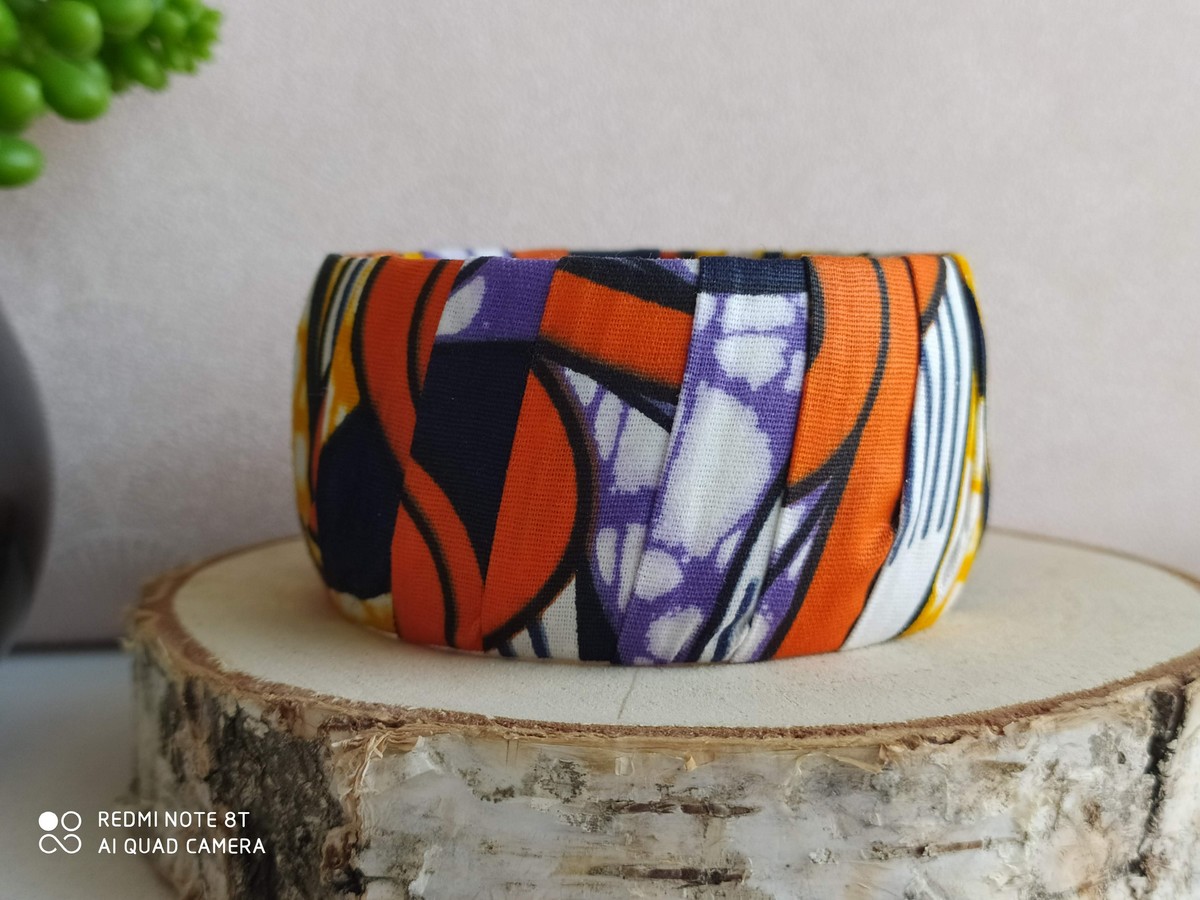 bracelet manchette gros orange bracelet manchette gros orange