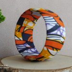 bracelet manchette gros orange