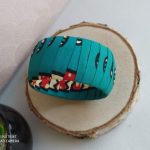 bracelet manchette gros turquoise1