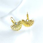 boucles d'oreilles doré en acier inoxydable nola