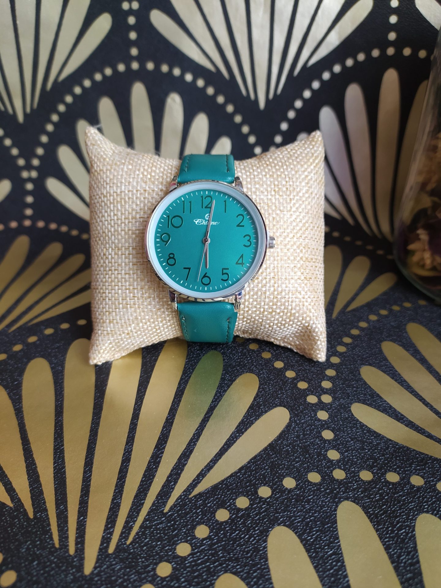 montre opale turquoise