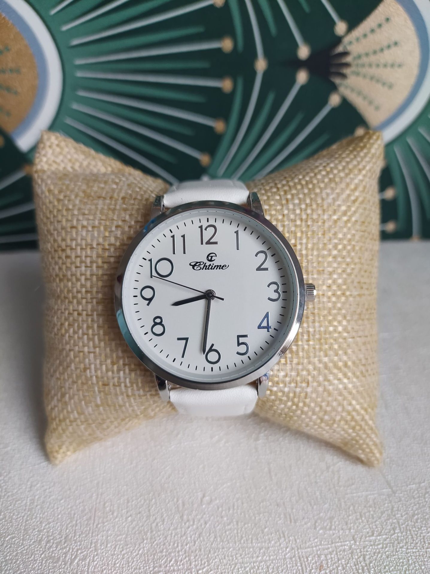 montre opale blanche