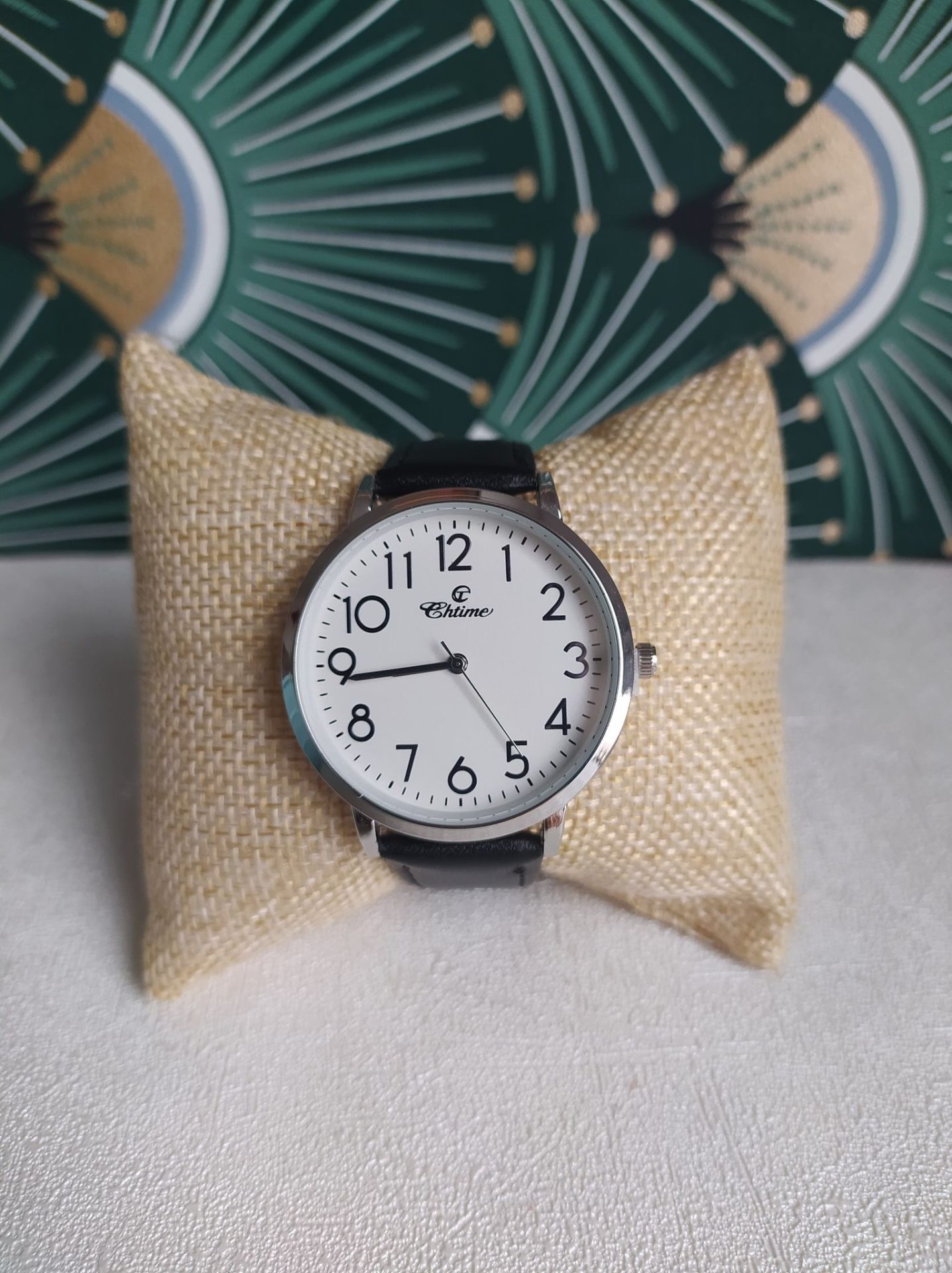 montre opale noire