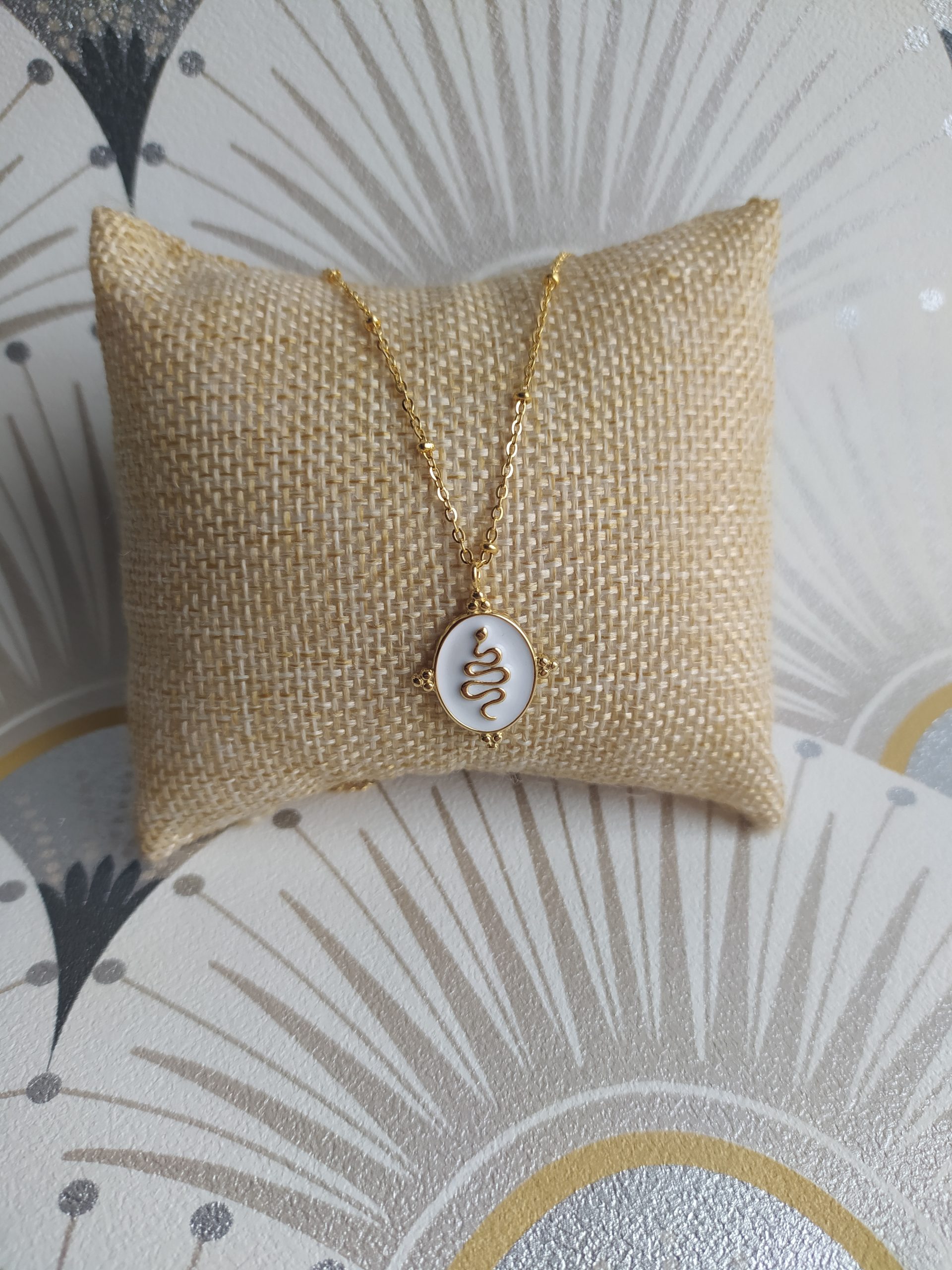 Collier sofia blanc