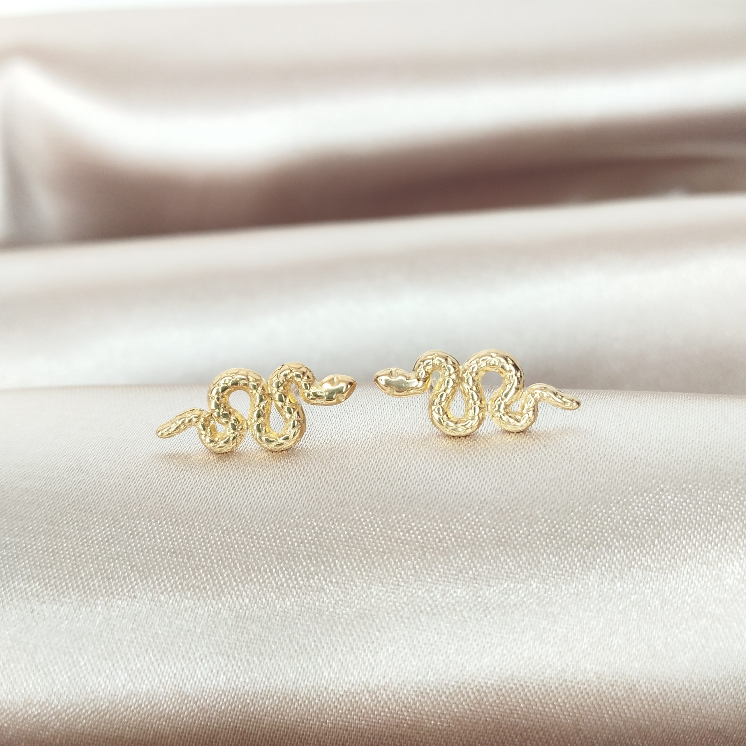 boucles d'oreilles puce en acier inoxydable doré
