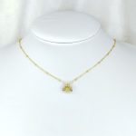 collier abeille doré ornée de strass