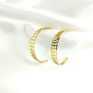 boucles d'oreilles creole Crealine en filigrane