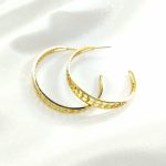 boucles d'oreilles creole Crealine en filigrane
