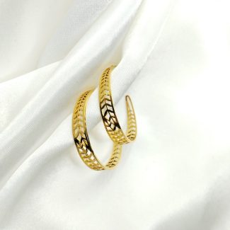 boucles d'oreilles creole Crealine en filigrane