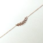 Bracelet en acier inoxydable épi rose gold