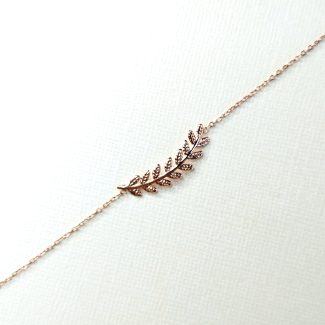 Bracelet en acier inoxydable épi rose gold