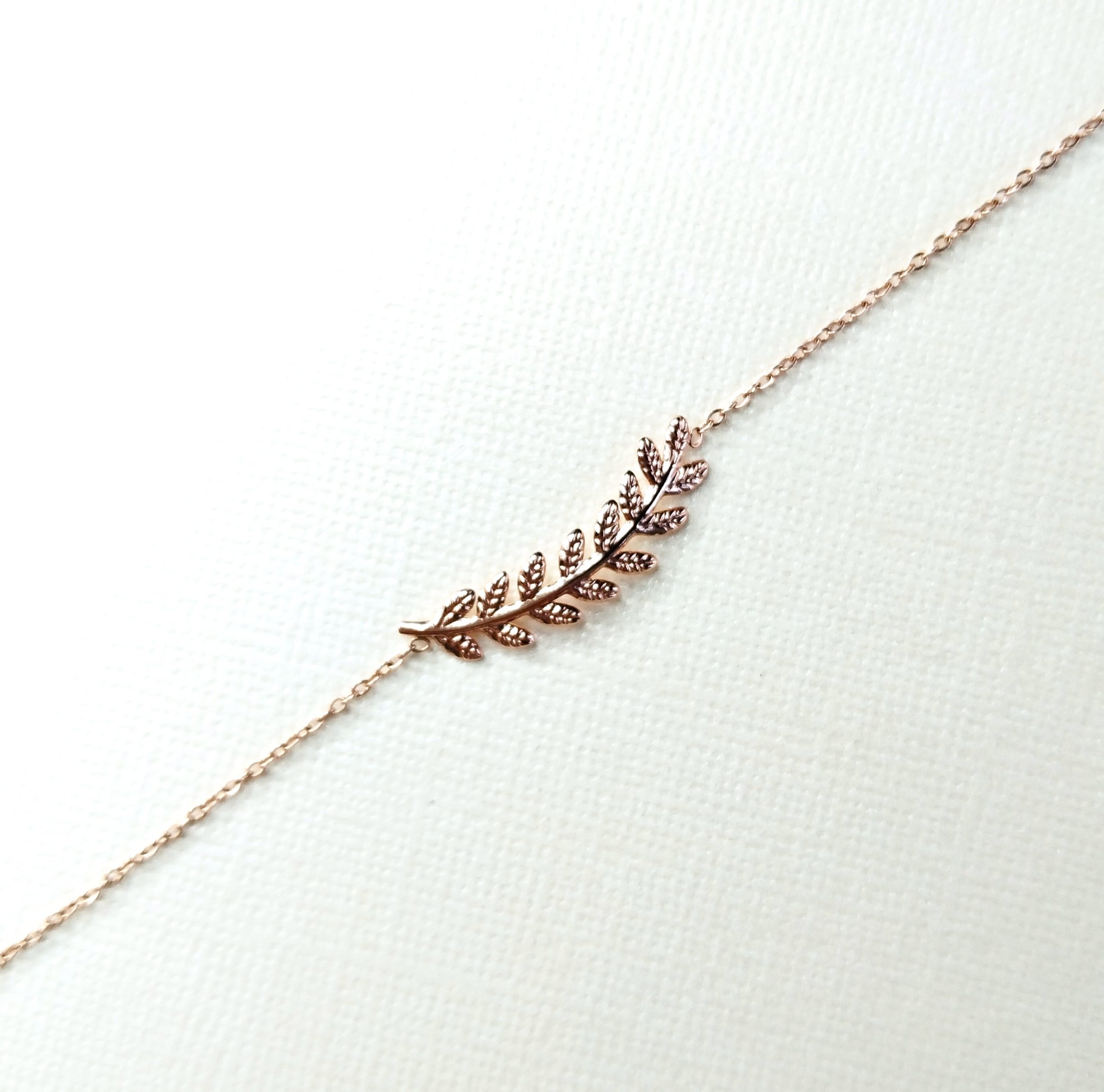 Bracelet en acier inoxydable épi rose gold