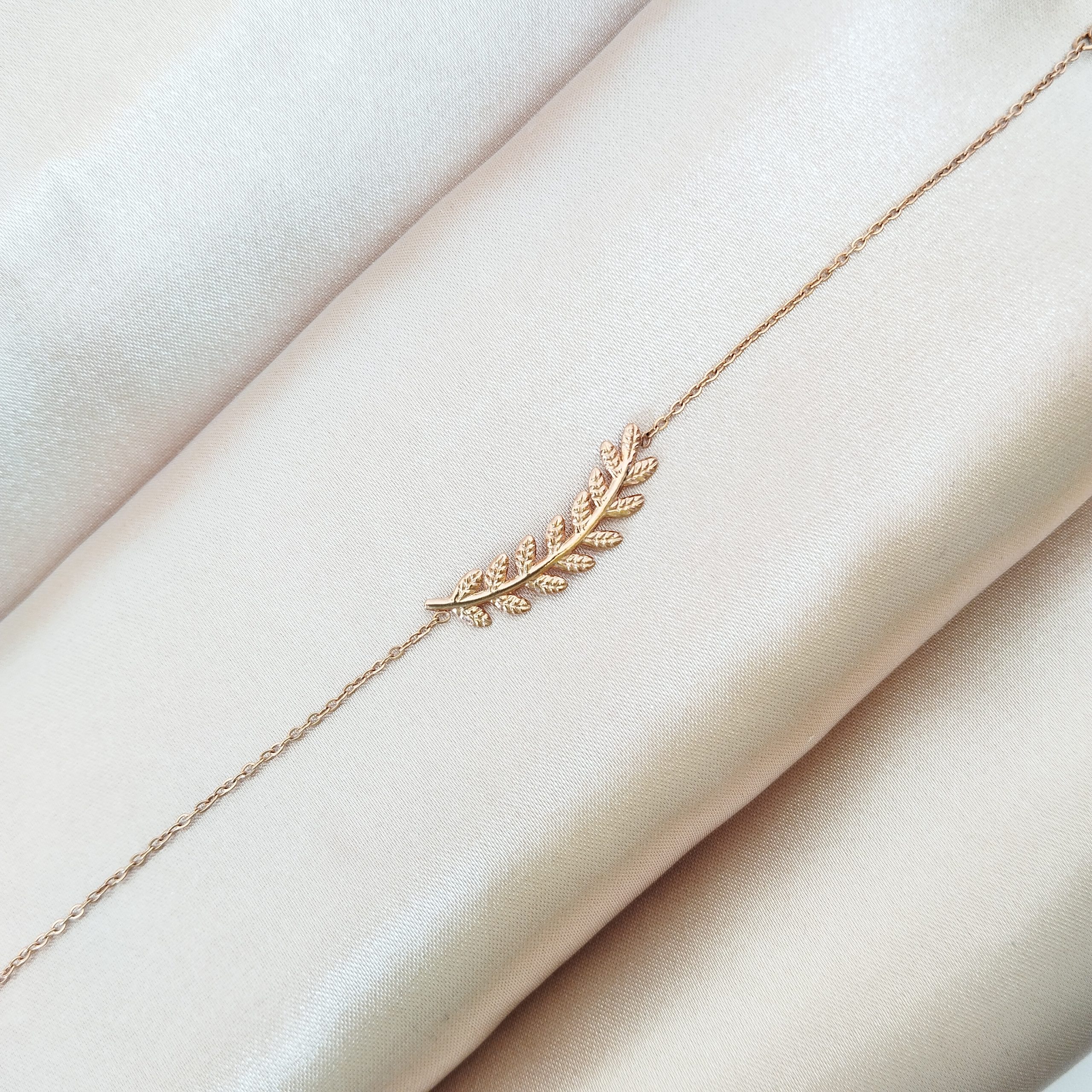 Bracelet en acier inoxydable épi rose gold