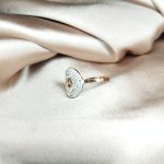 bague en acier inoxydable sonia orné de strass