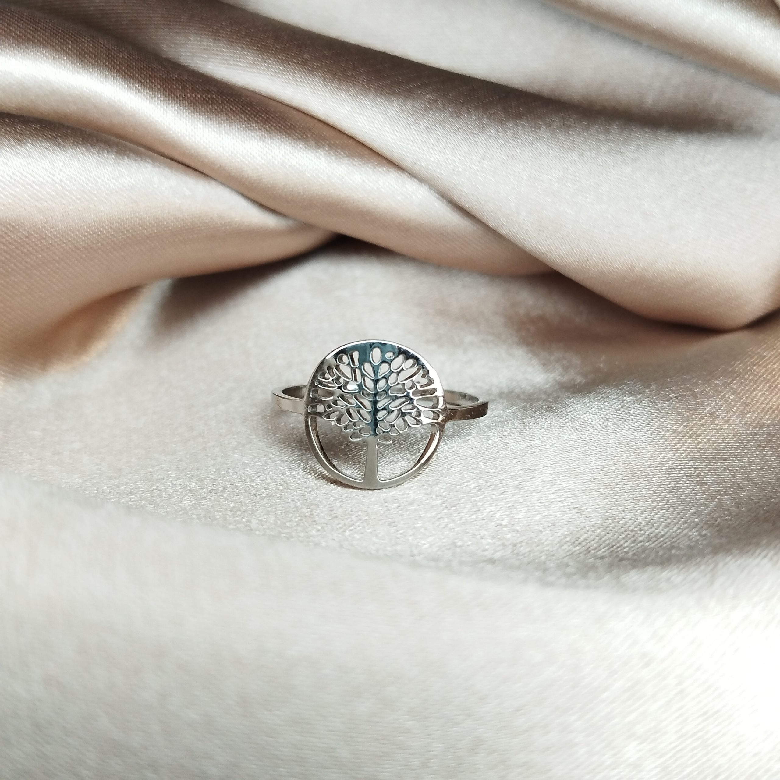 Bague arbre de vie argente