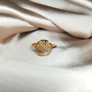 Bague arbre de vie doré